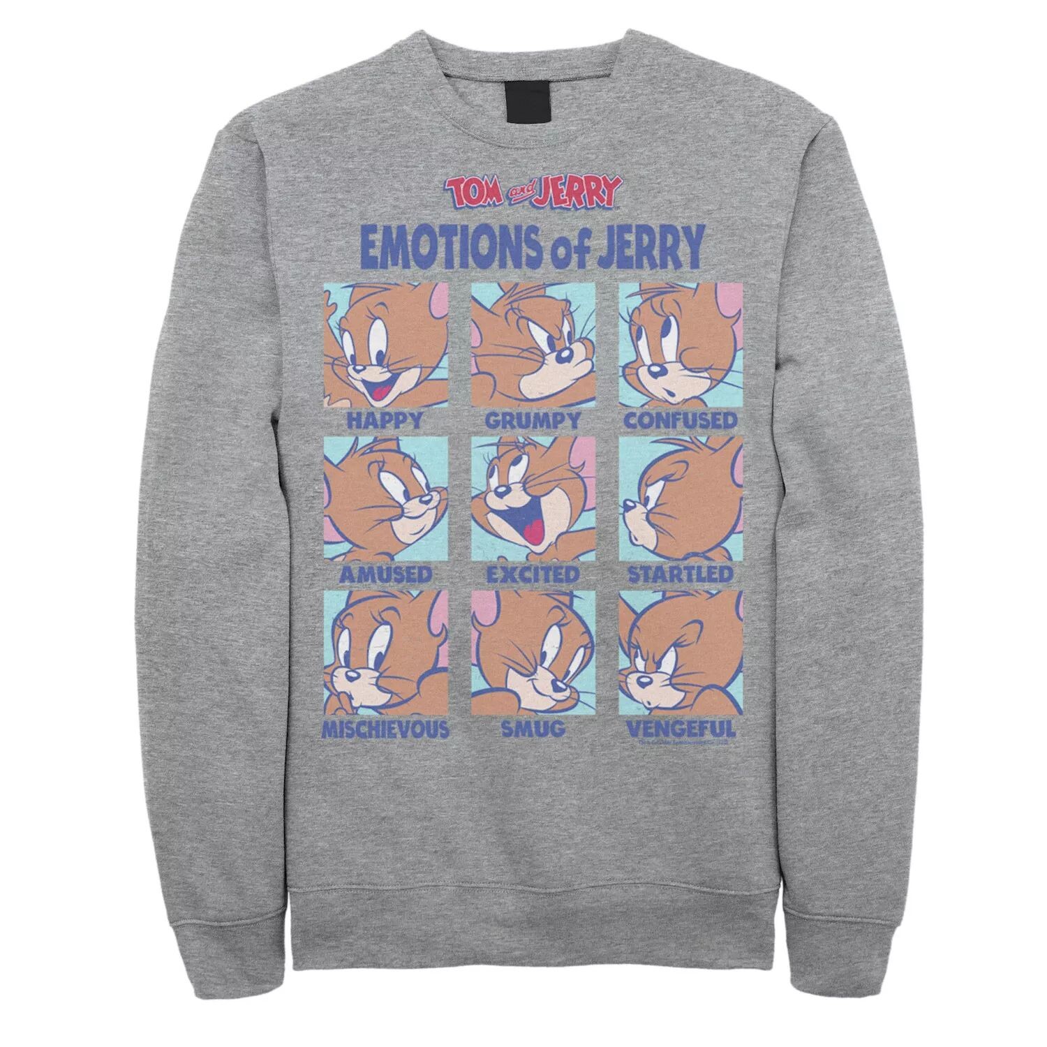 

Мужская толстовка Tom And Jerry Emotions Of Jerry Box Up Licensed Character