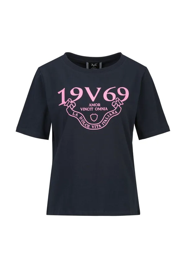 

Футболка с принтом бандероли bellara 19V69 Italia, Navy