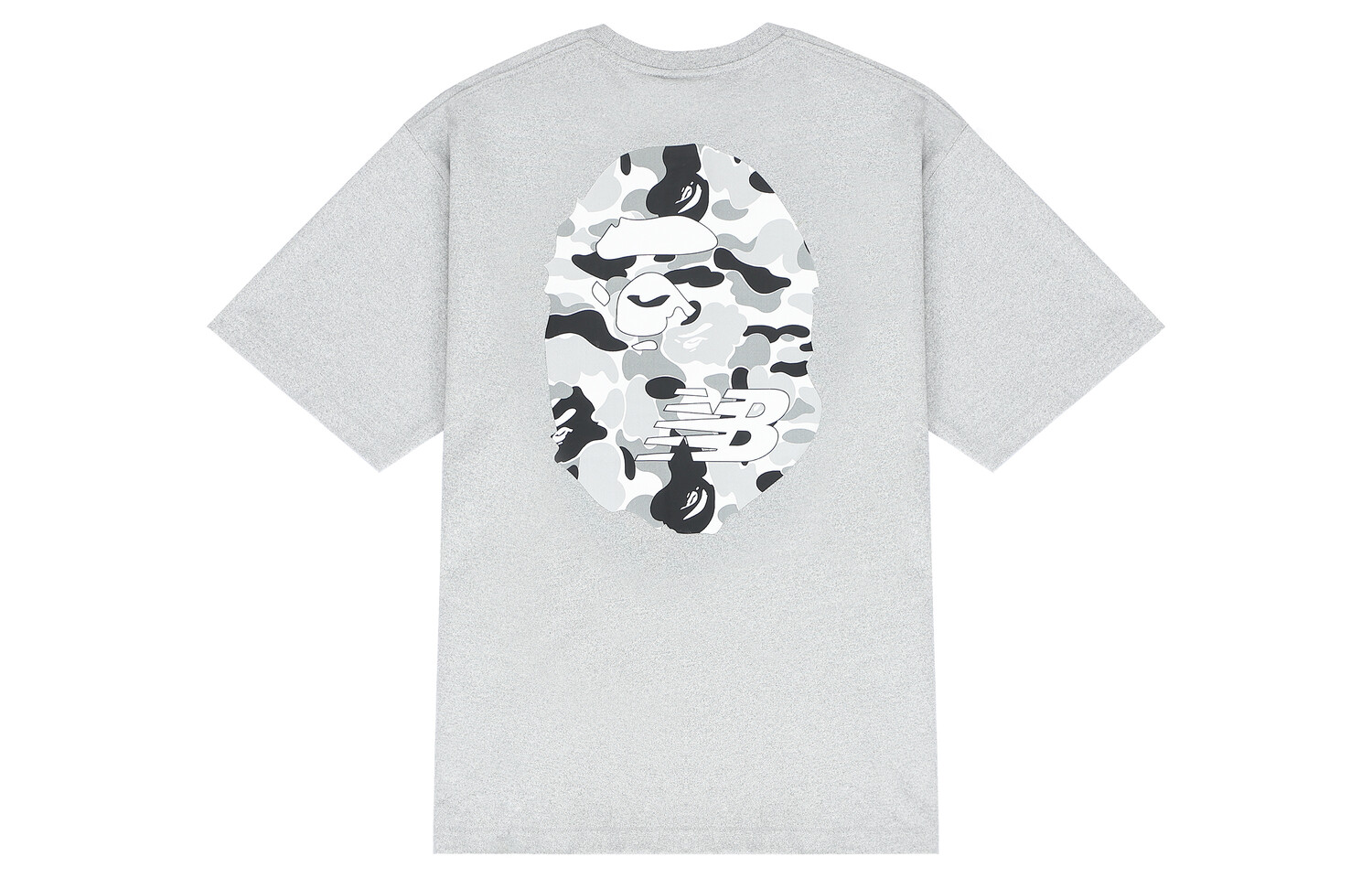 

Футболка Bathing Ape X Bape унисекс серая New Balance