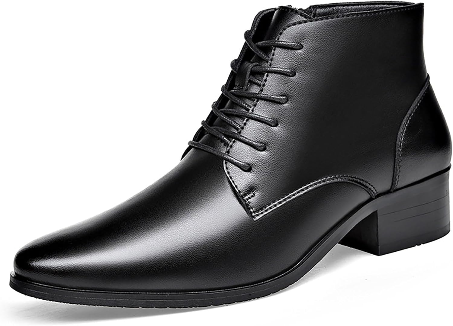 

Мужские кожаные ботинки с заостренным носком и массивным каблуком, оксфорды, черита Челси, классические с боковой молнией, на устойчивом каблуке, с шнуровкой, средние ботинки-чанка для работы, бизнеса, свадьбы и официальных мероприятий Xhognls,...