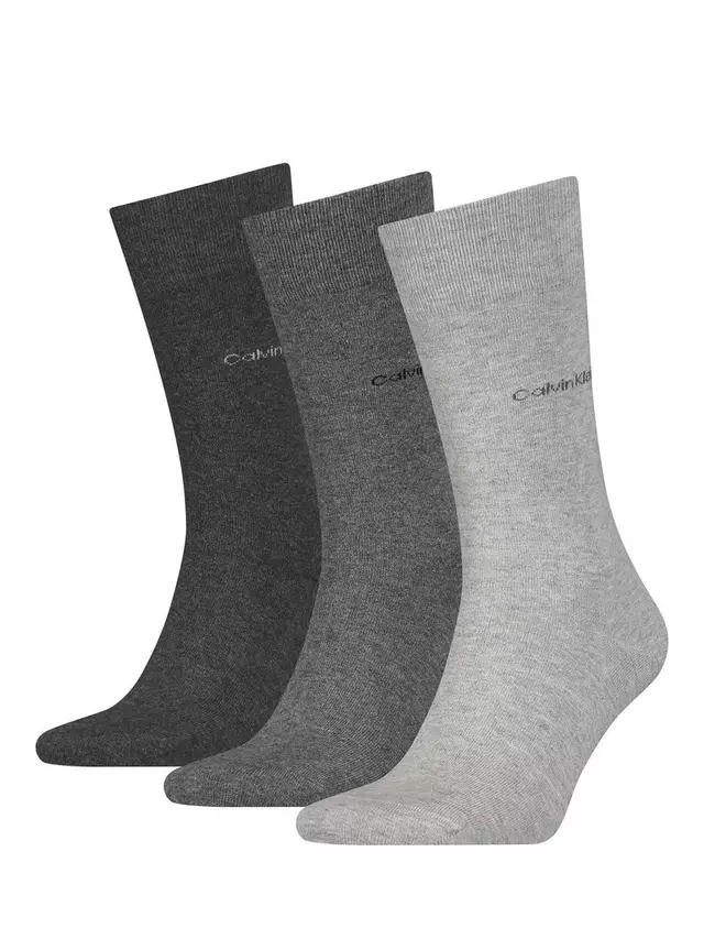 

Носки Calvin Klein Crew 3 шт, цвет grey/multi