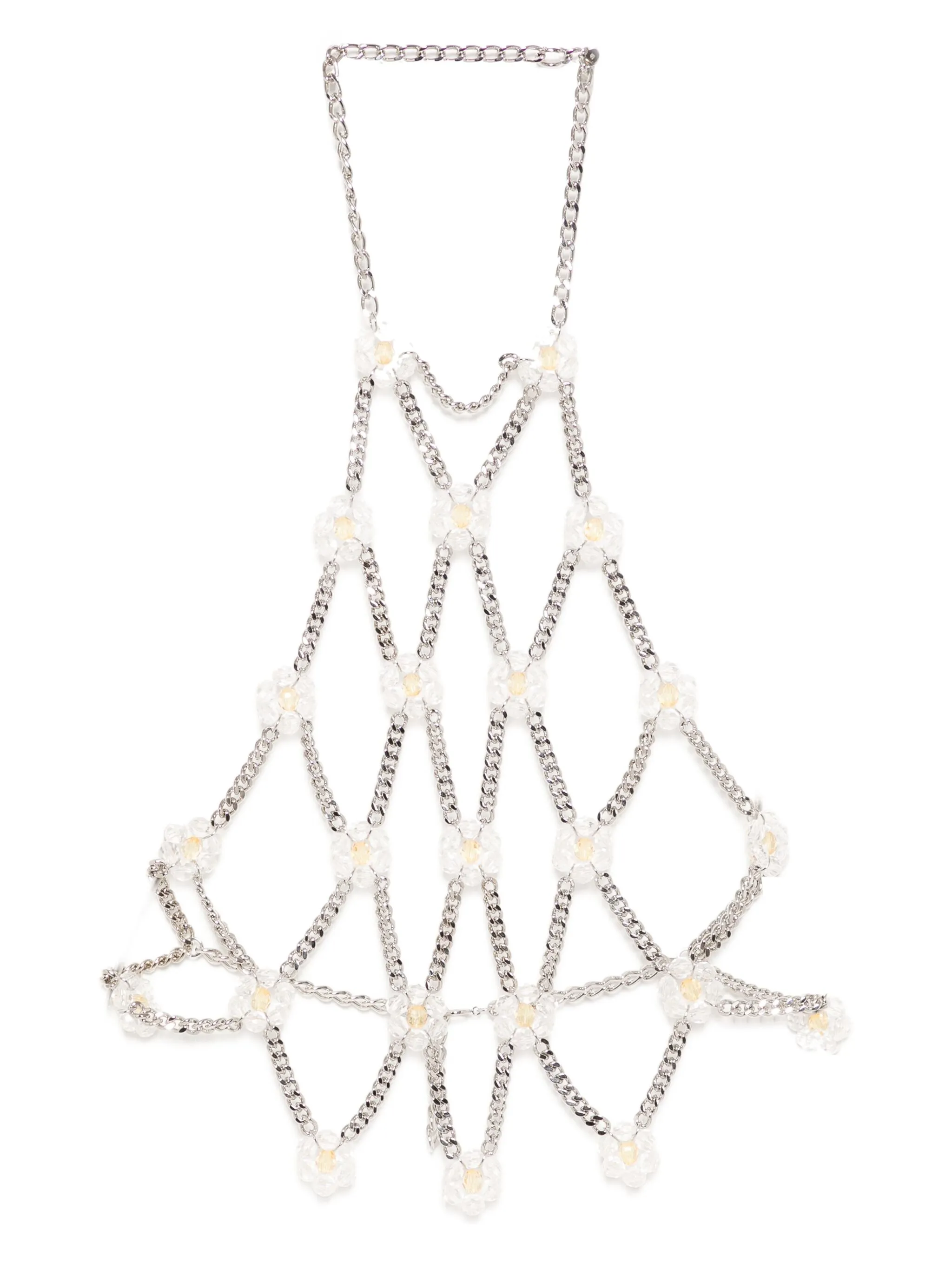 

Топ с цветочным принтом Noir Kei Ninomiya, серебристый