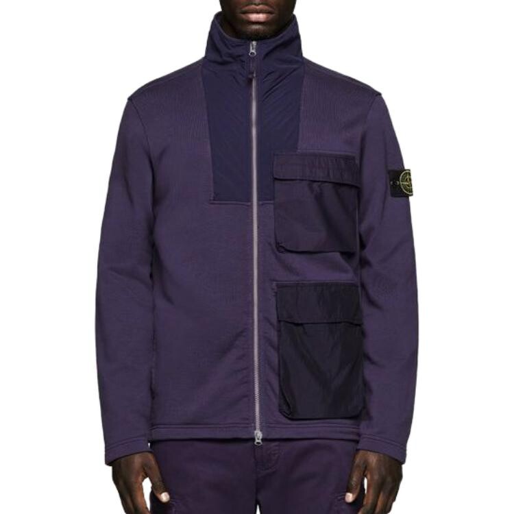 Мужская куртка из смешанной ткани серии HYPE-TC, цвет чернильно-синий Stone Island, синий — фото 3