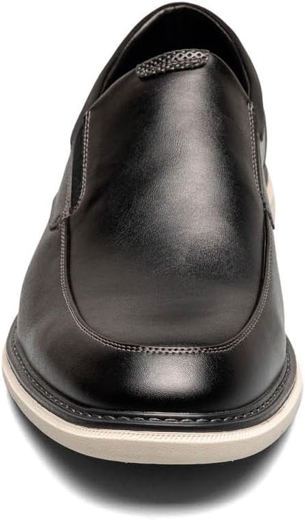Мокасины Nunn Bush для мужчин, модель Chase Moc Toe Slip-On, черный — фото 3