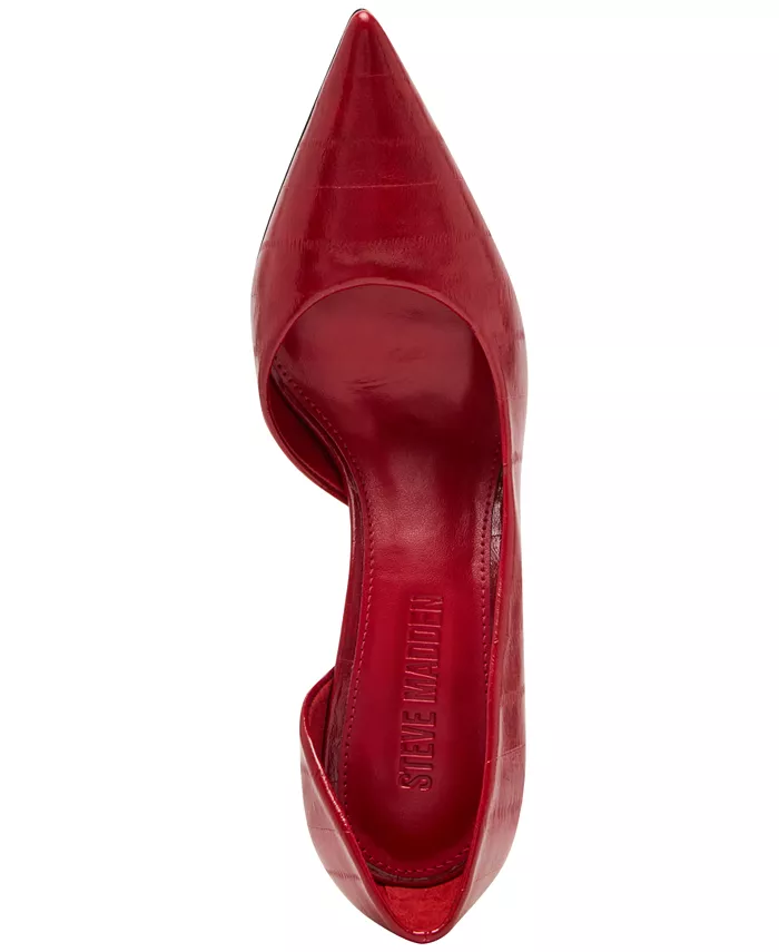 Женские туфли Nula D'Orsay на среднем каблуке Steve Madden, красный — фото 4