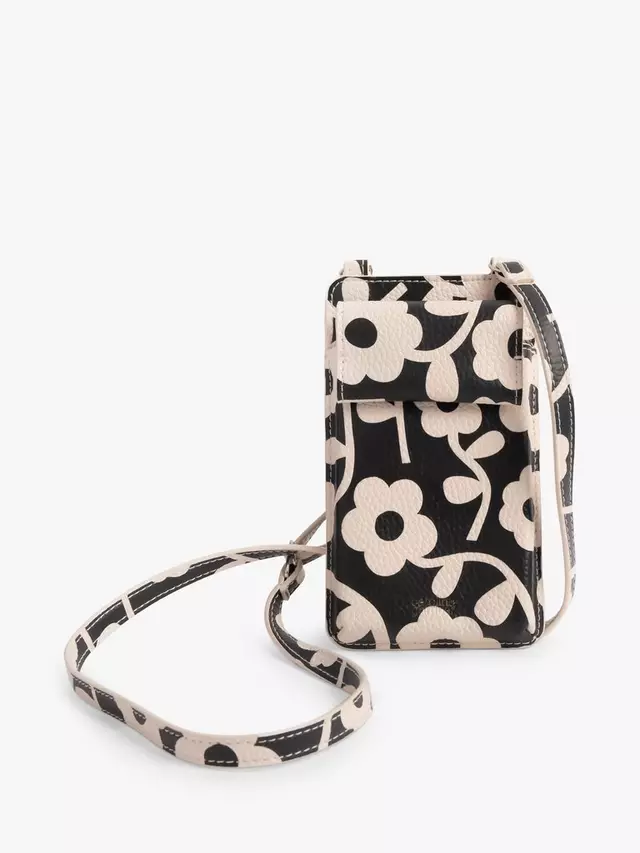 

Сумка Caroline Gardner Monochrome Floral Phone, разноцветный