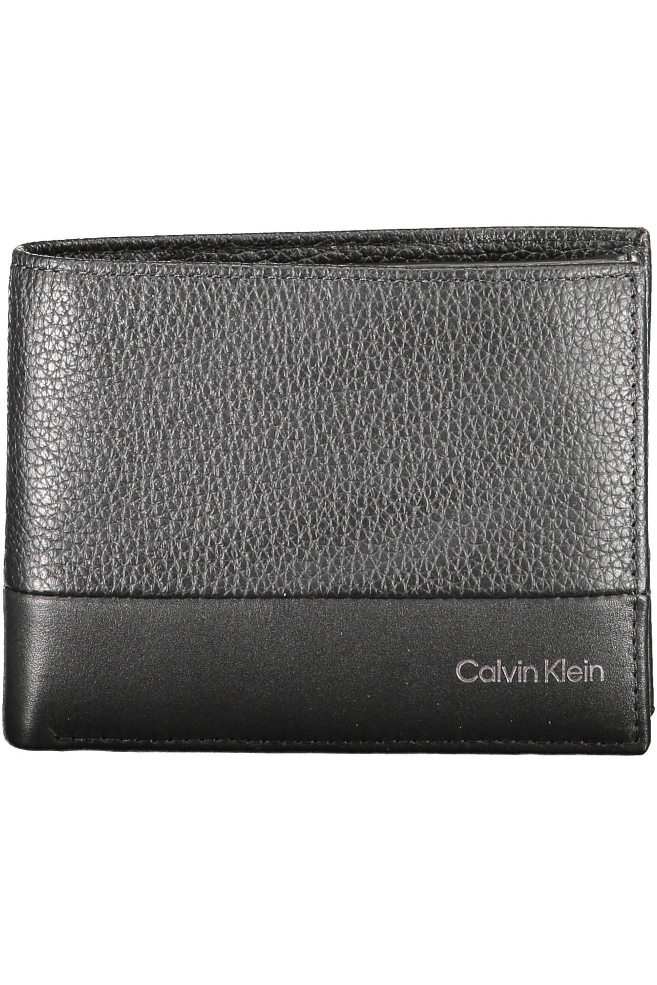 

Черный кожаный мужской кошелек Calvin Klein