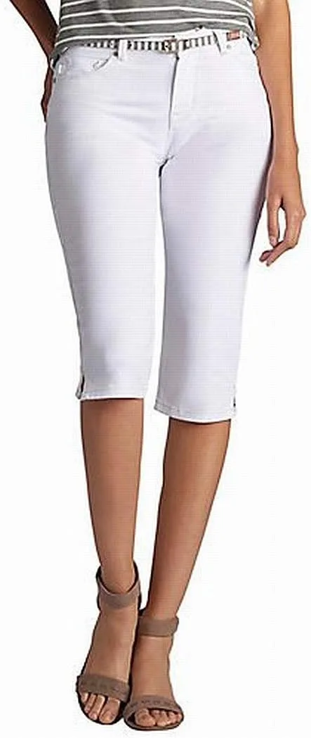 

Lee Women's Modern Series Midrise Fit Belted Maisie Capri Jean