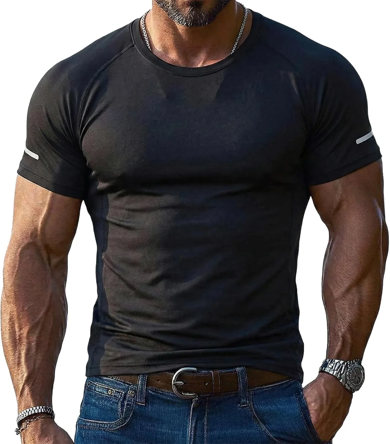 

Мужская футболка для тренировок Quick Dry, Moisture Wicking