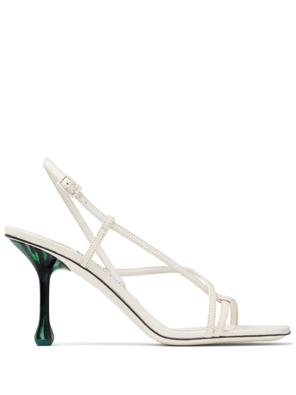 

Кожаные босоножки Etana с ремешками 80 мм Jimmy Choo, белый