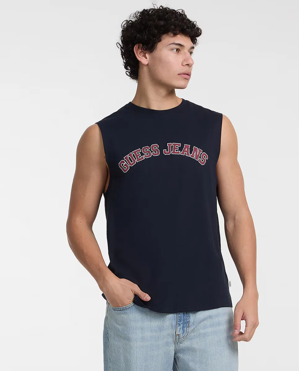 

Мужская майка Guess Jeans, тёмно-синий