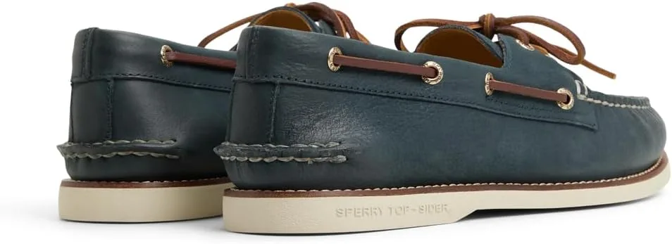 Мужские лоферы Sperry Gold Cup, оригинальные, в комплекте с двумя роскошными туфлями, темно-синий — фото 2