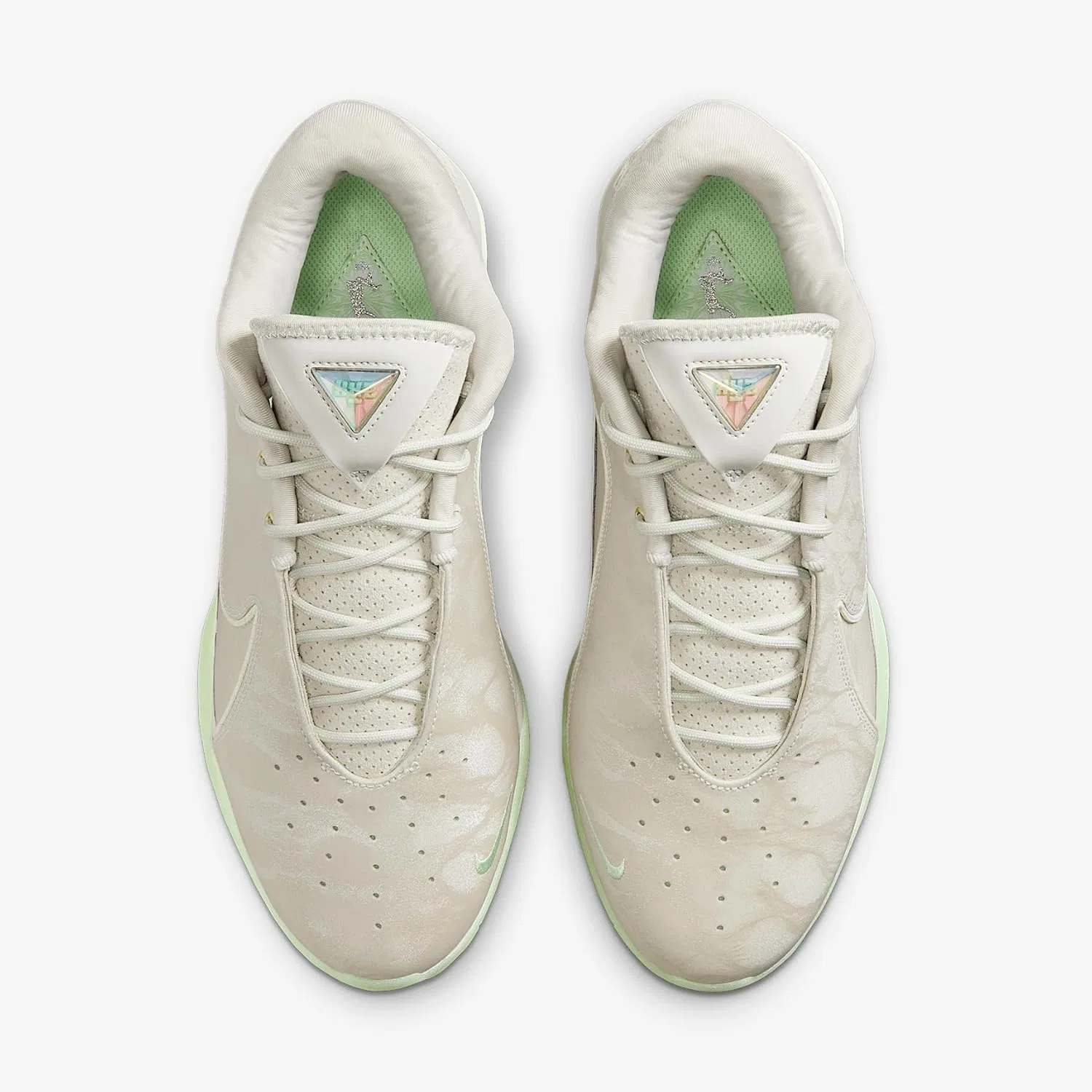 Мужские кроссовки Nike Lebron XXIIS, Light Bone Soft Pearl Vapor Green — фото 4