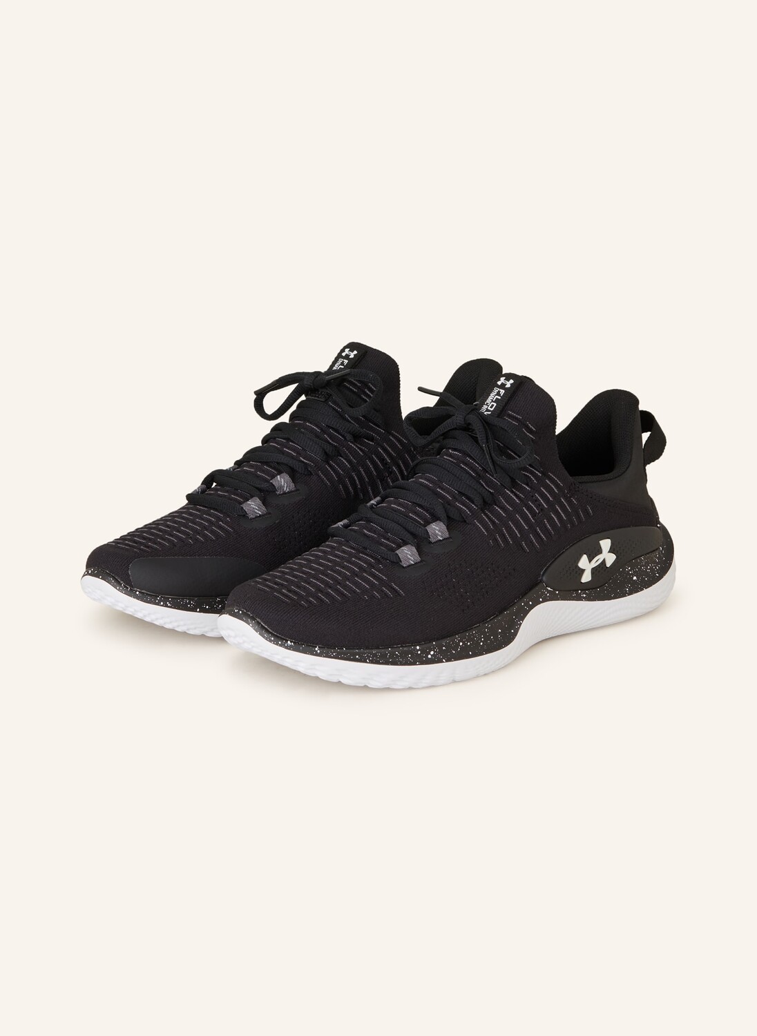 

Кроссовки для фитнеса ua flow dynamic intlknt UNDER ARMOUR, черный/белый