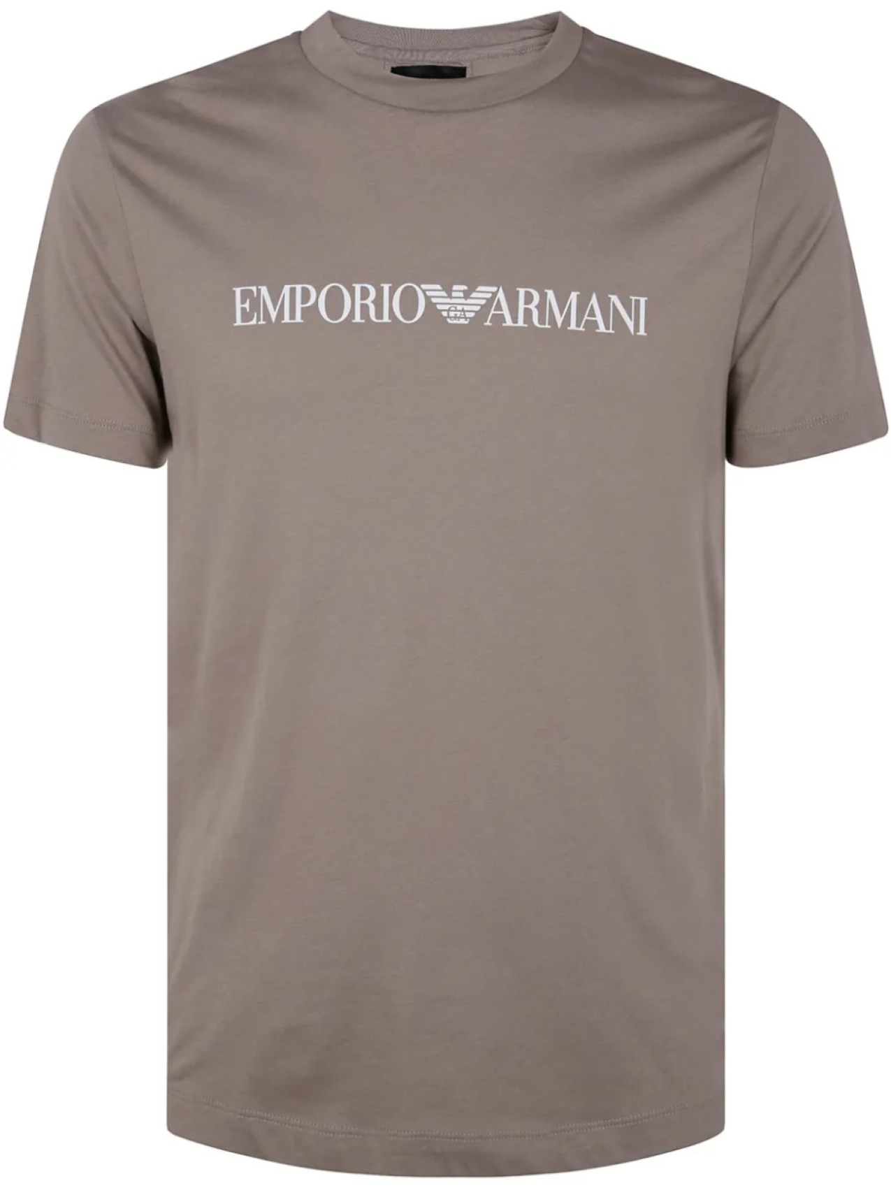 

Футболка из хлопка Emporio Armani, коричневый