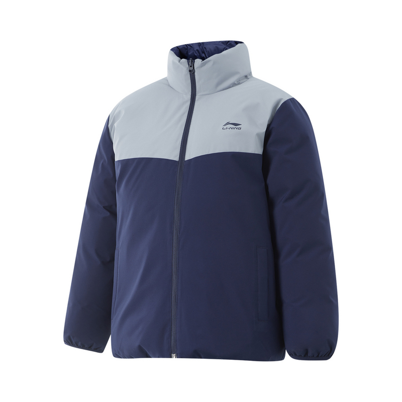 

LINING Спортивная куртка пуховик унисекс темно-коралловый синий, Dark Ship Blue