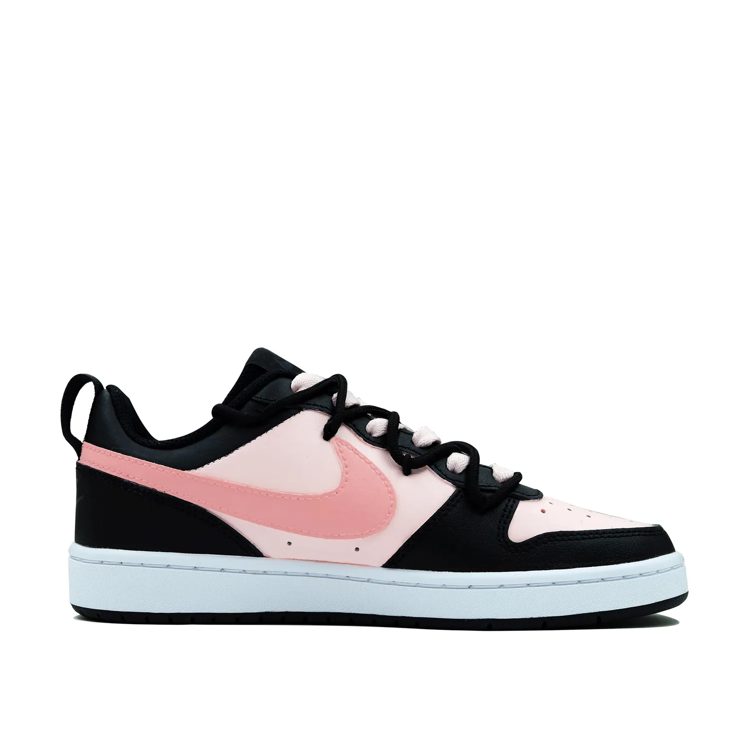 Nike Кроссовки для скейтбординга Court Borough Pink Ink Nebula low top для детей черно-розовые — фото 3