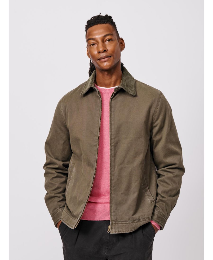 

Мужская холщовая куртка-харрингтон Newland Aubin, Khaki