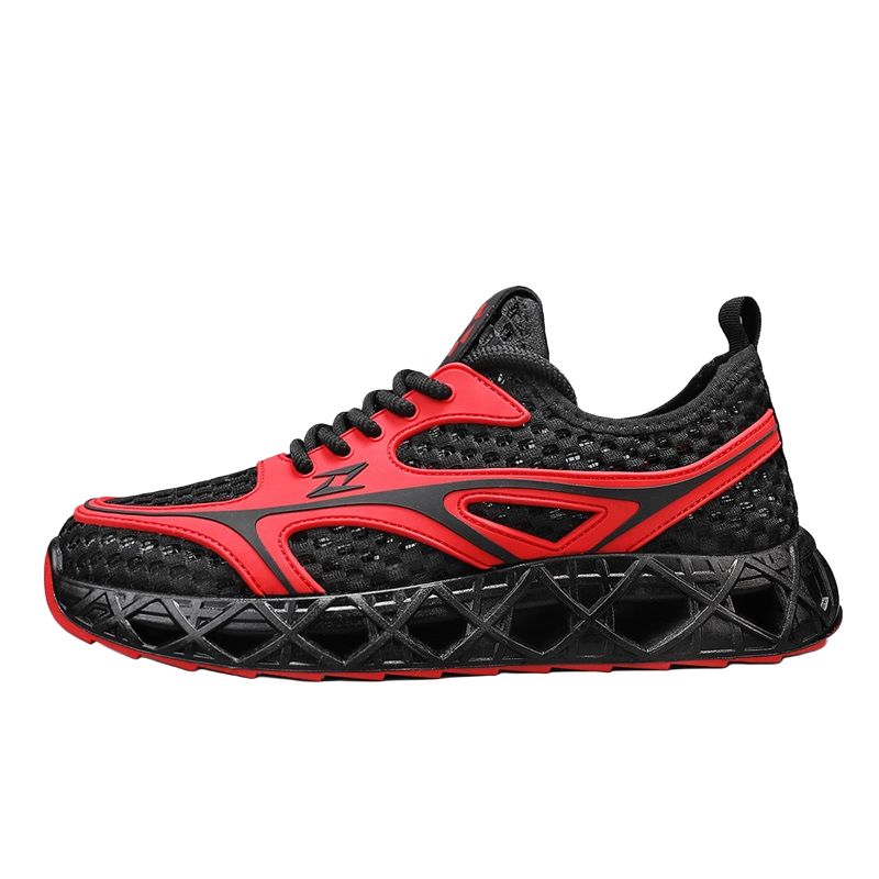 

EGCHI Мужские повседневные кроссовки Low Top черно-красные, цвет Black Red