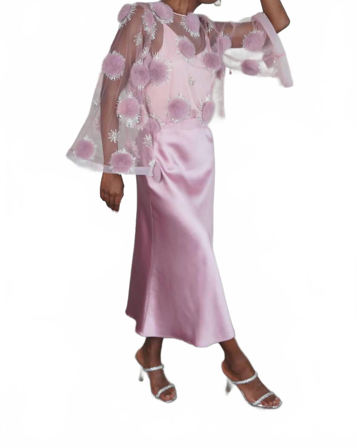 

Юбка Mary Kathryn в розовом цвете Pom Party The House of Perna