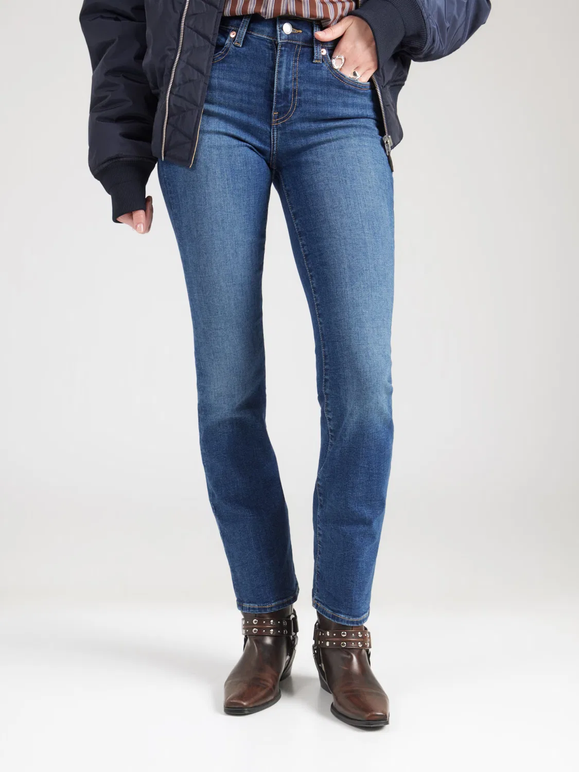 Джинсы Gap Boot cut CALLIOPE синего цвета — фото 2