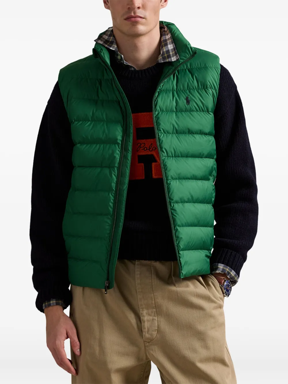 Жилет Polo Pony POLO RALPH LAUREN, зеленый — фото 3