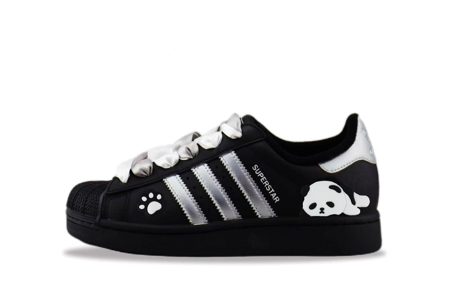 

Adidas Originals Износостойкие низкие скейтбордные кроссовки Superstar 2, унисекс, черный с серебристым рисунком