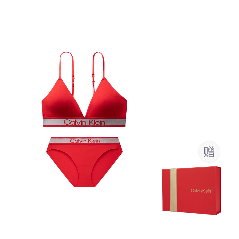 Calvin Klein Женский комплект нижнего белья подарочный набор Rogue Red