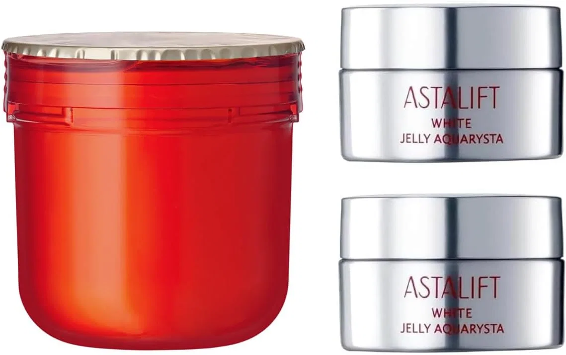 Набор Astalift — Сыворотка-желе White Jelly Aquarista , набор с мини 60 г + 7 г x 2