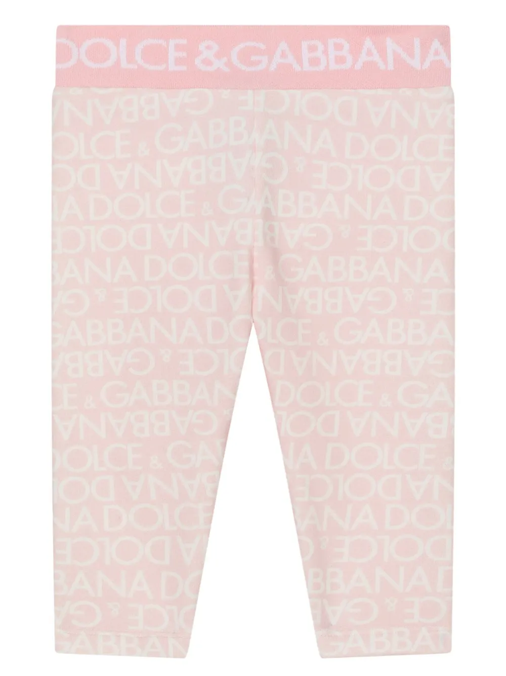

Леггинсы с логотипом Dolce & Gabbana Kids, розовый