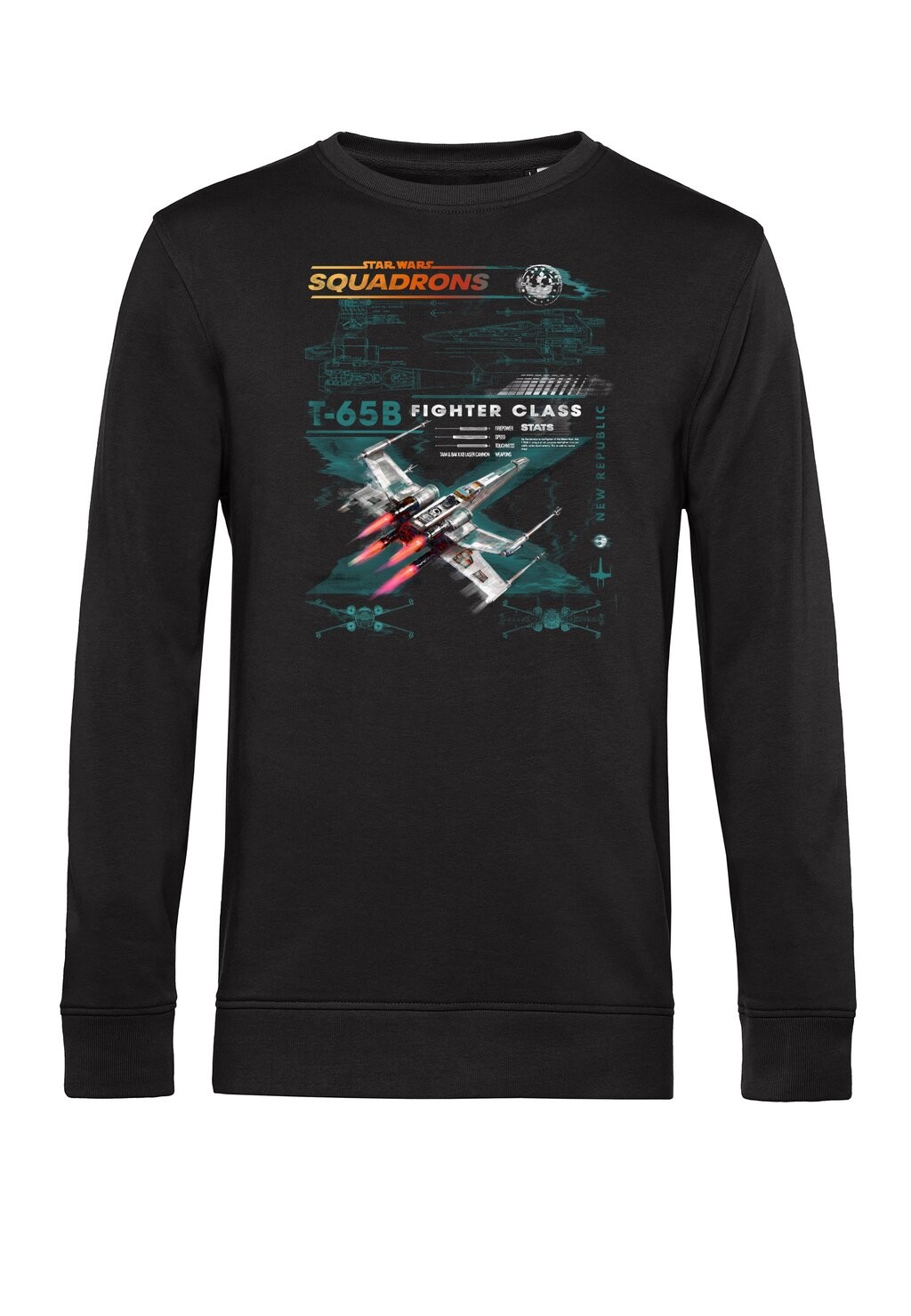 

Толстовка STAR WARS SQUADRONS X-WING SQUAD SCHEME Star Wars, черный