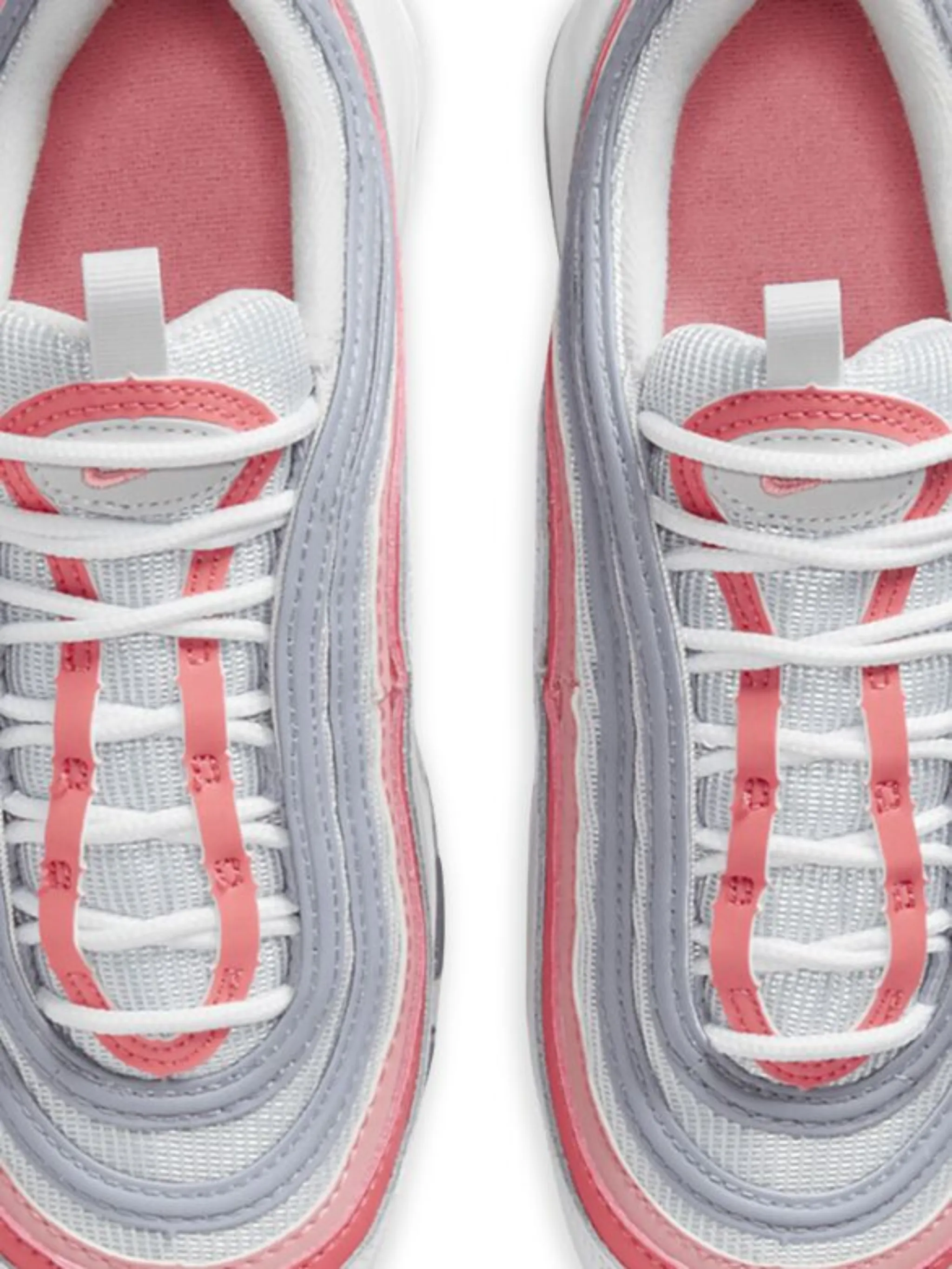 Кроссовки Air Max 97 Coral Chalk Nike Kids, серый — фото 2