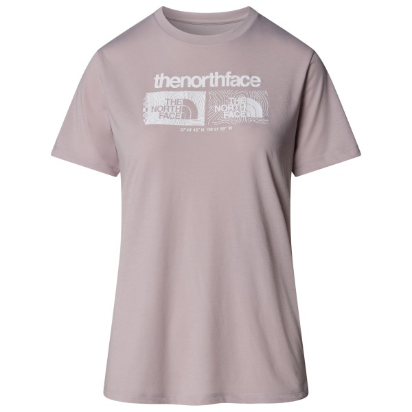 

Женская футболка с рисунком 1 - функциональная рубашка The North Face, серый