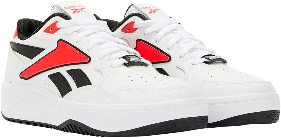 Кроссовки Reebok Club C Grounds (Великобритания), белый/черный/красный — фото 2