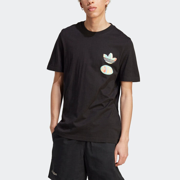 Футболка adidas originals Enjoy Summer Front/Back Graphic Tee 'Black', черный — фото 2