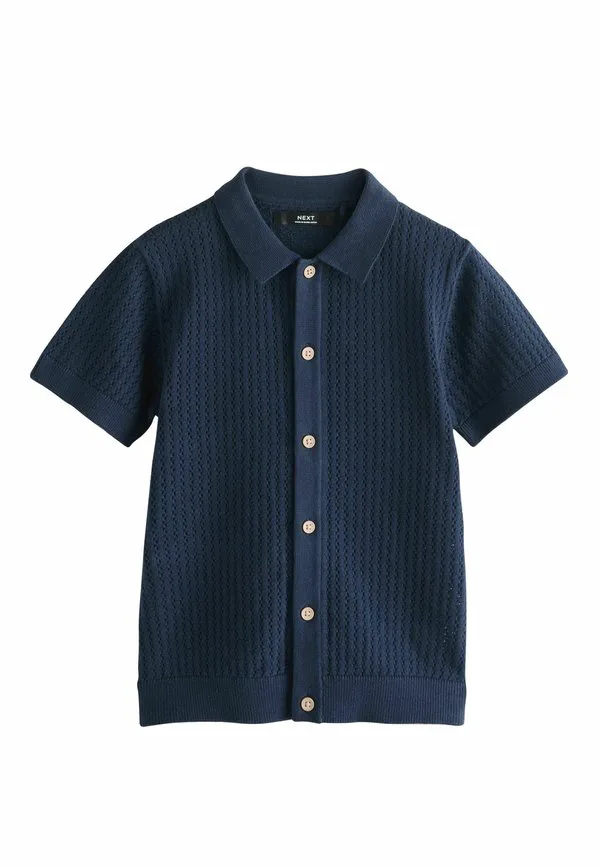 Рубашка стандартного кроя на пуговицах Next, Navy Blue — фото 4