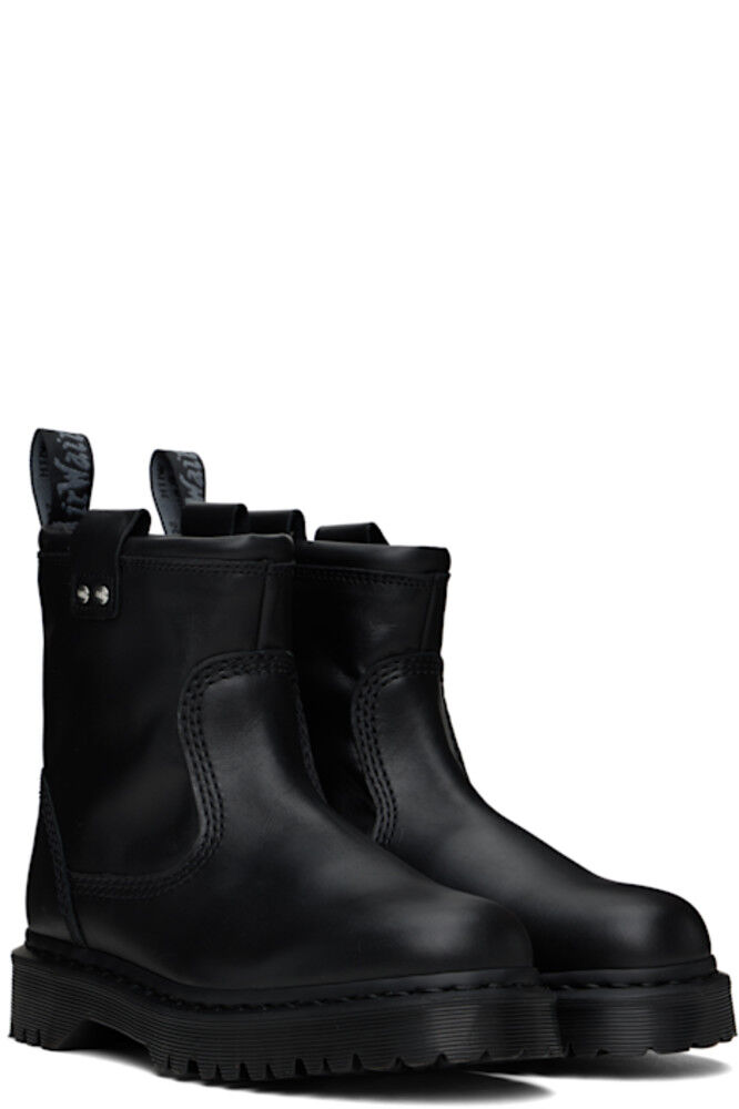 Полусапоги мужские Dr. Martens Anistone Lo кожаные с заклепками, черный — фото 4