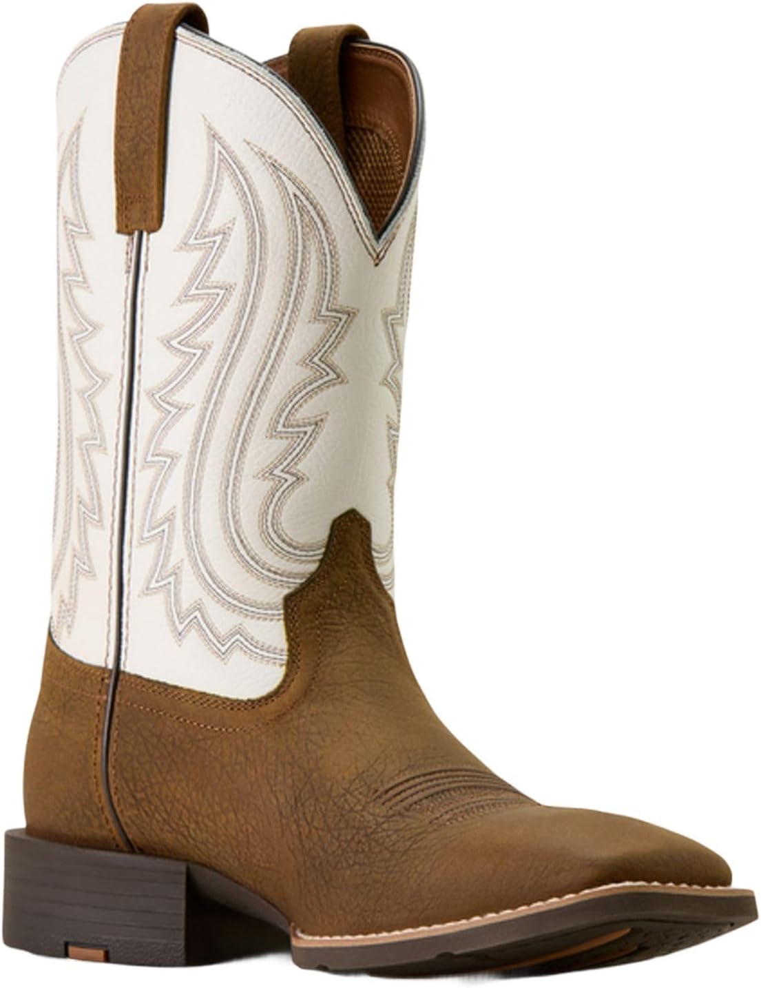 

Мужские спортивные ковбойские сапоги ARIAT Big Country с широким квадратным носком, Mustang Brown