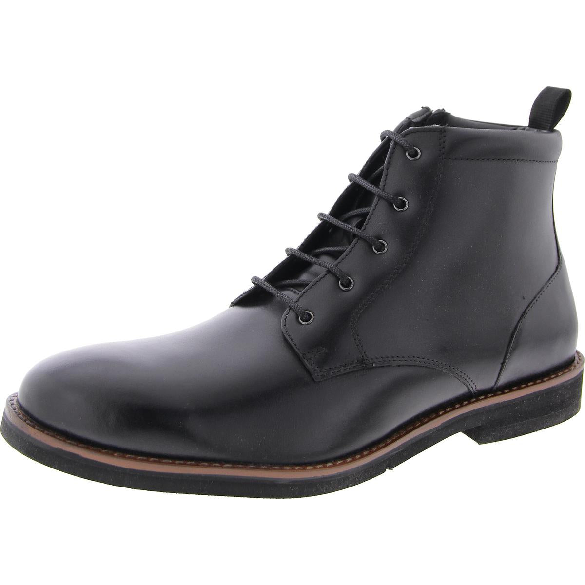 

Мужские кожаные ботинки Chukka на шнуровке Surge Steve Madden, черный