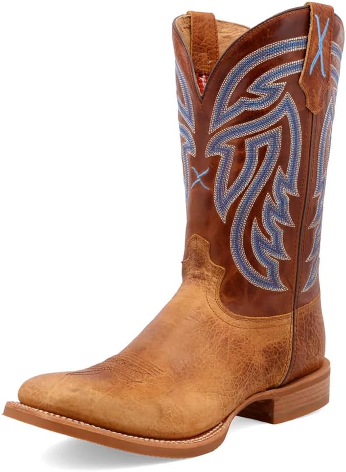 

Ботинки Twisted X Men's 12 Western, квадратный носок, с металлическим носком и технологией CellStretch, Peanut & Peanut