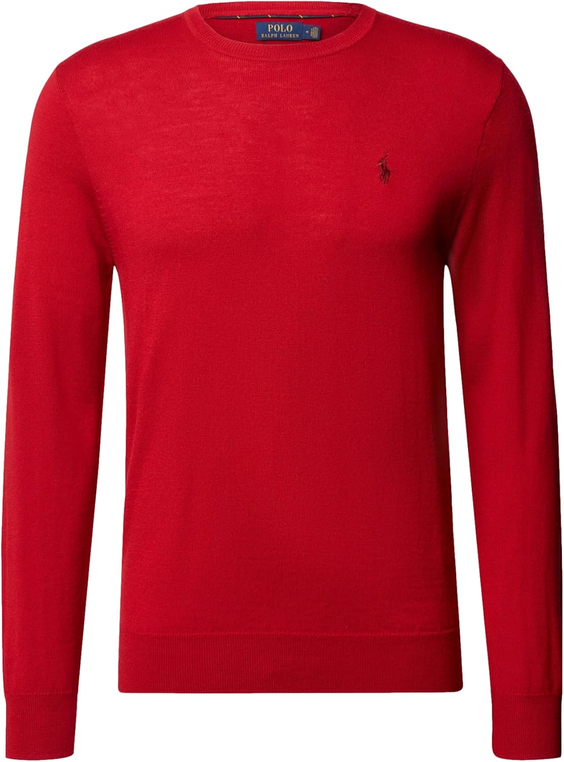 

POLO RALPH LAUREN Мужской свитер Slim FIT из моющейся шерсти мериноса, Red