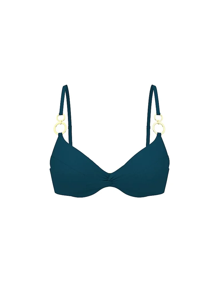 Бюстгальтер Victoria'S Secret Swim, push up, бикини, бирюзовый — фото 3