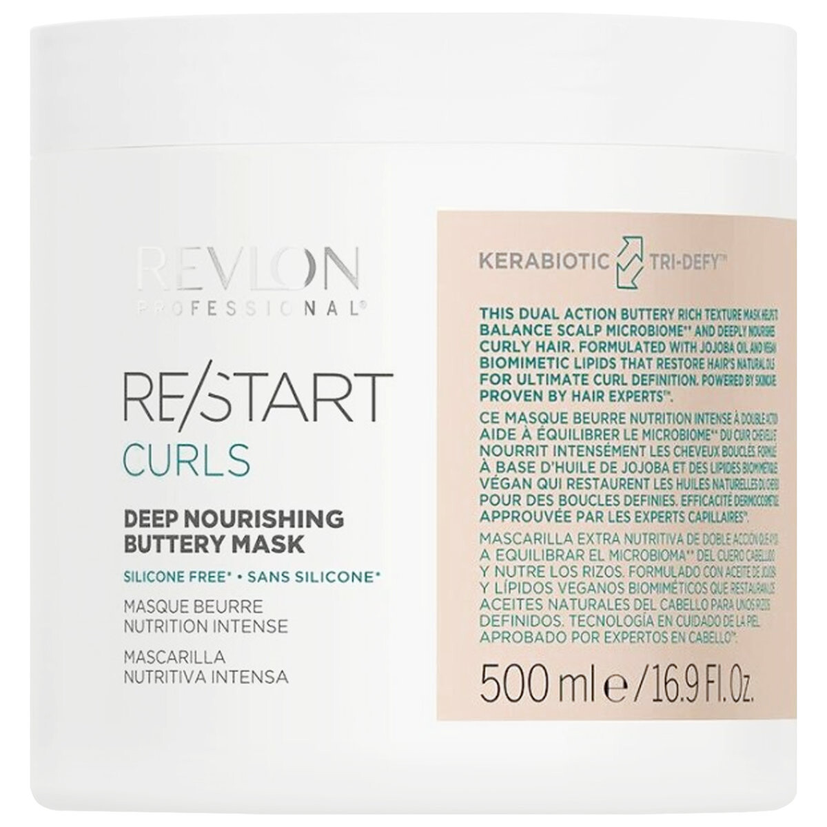 

Revlon, Restart Curls Nourishing, Питательная маска для вьющихся волос, волн и локонов, 500мл