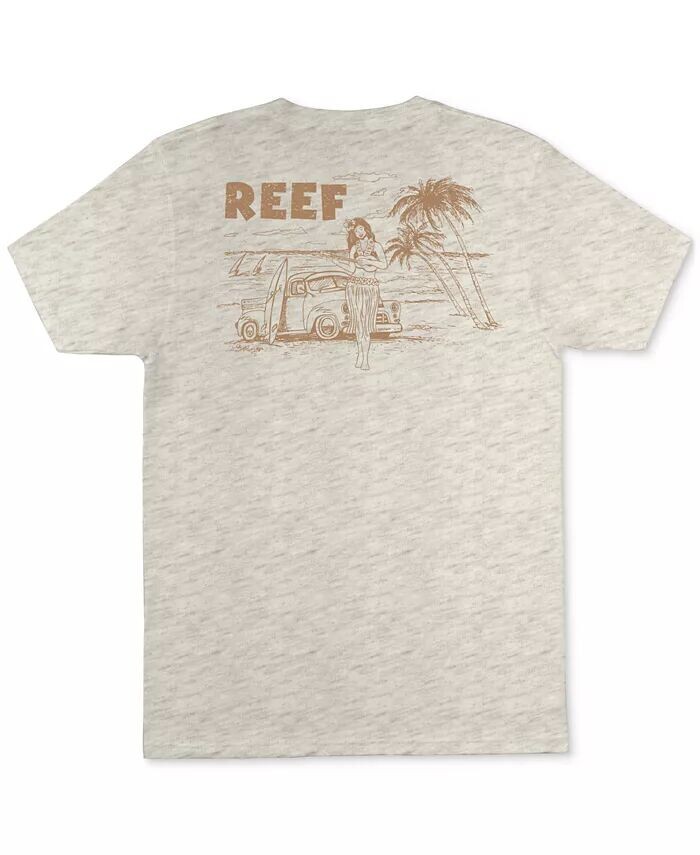 

Мужская футболка с коротким рукавом Hulagirly REEF, бежевый