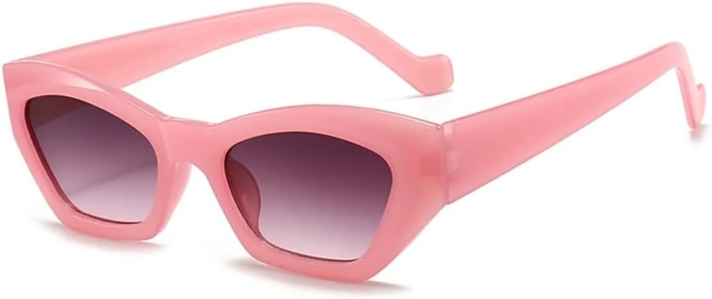 

Солнцезащитные очки с защитой от УФ-излучения UV400 | «Кошачий глаз», маленькая оправа | Линзы конфетных цветов для занятий спортом на открытом воздухе и вождения DSVIGF, Pink Gradient Gray