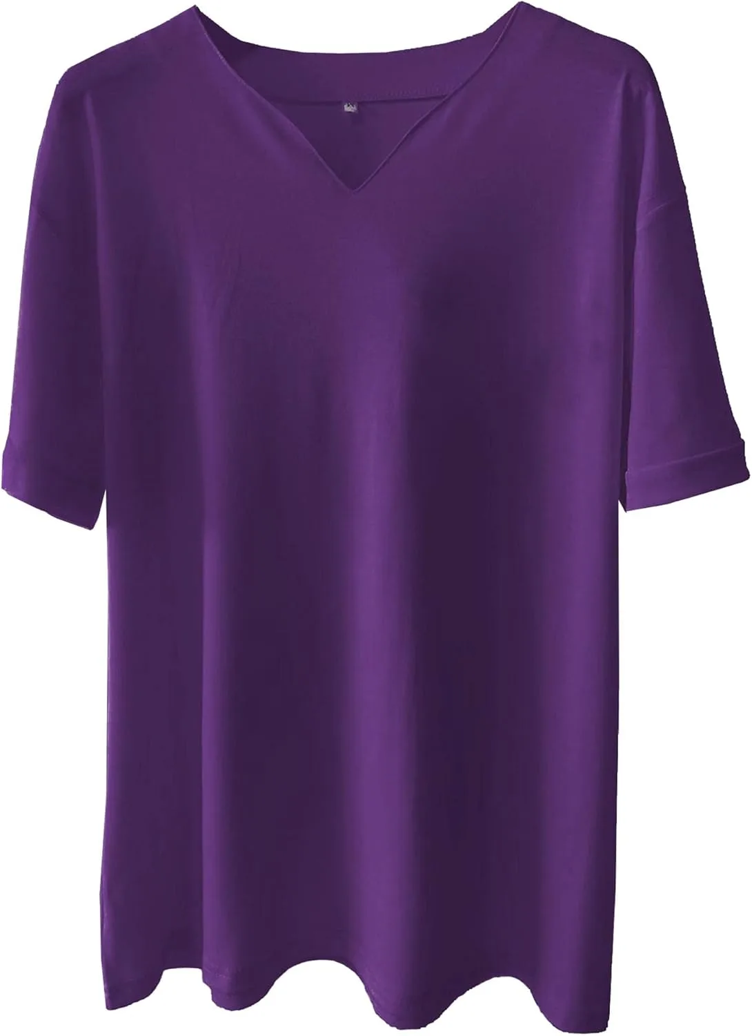 

Мужская футболка Plus Size V-образным вырезом из стрейч-хлопка с карманом Maiyifu-GJ