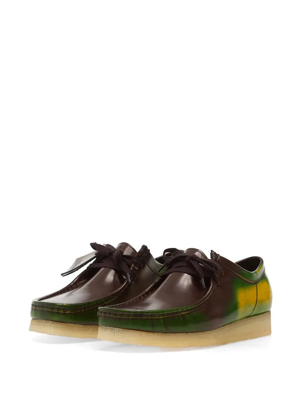 Кроссовки Wallabee на шнуровке Clarks Originals, коричневый — фото 2
