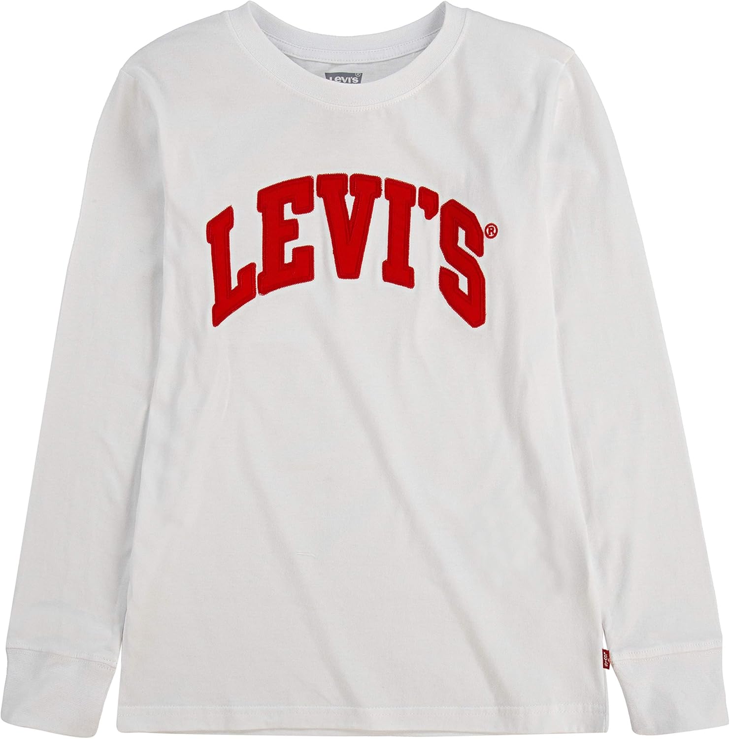 

Футболка с длинным рукавом и принтом Levi's для мальчиков и малышей, White/Arched