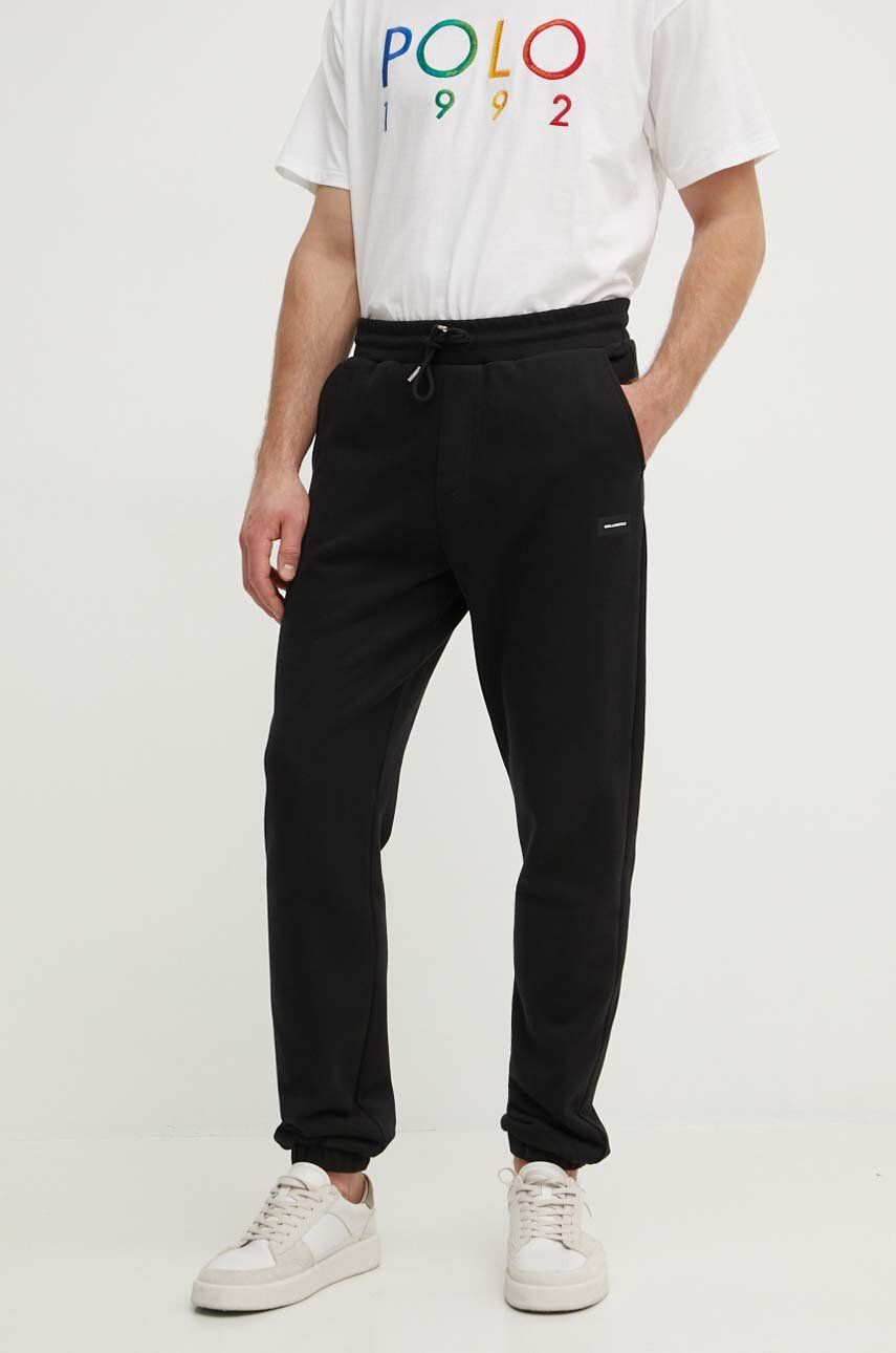 

Спортивные брюки из хлопка Karl Lagerfeld, черный