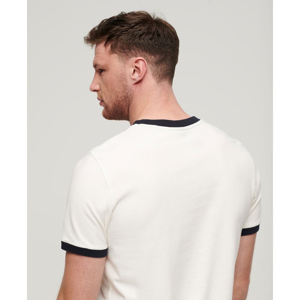Футболка с коротким рукавом Superdry Ac Ringer Workwear Graphic, белый — фото 2